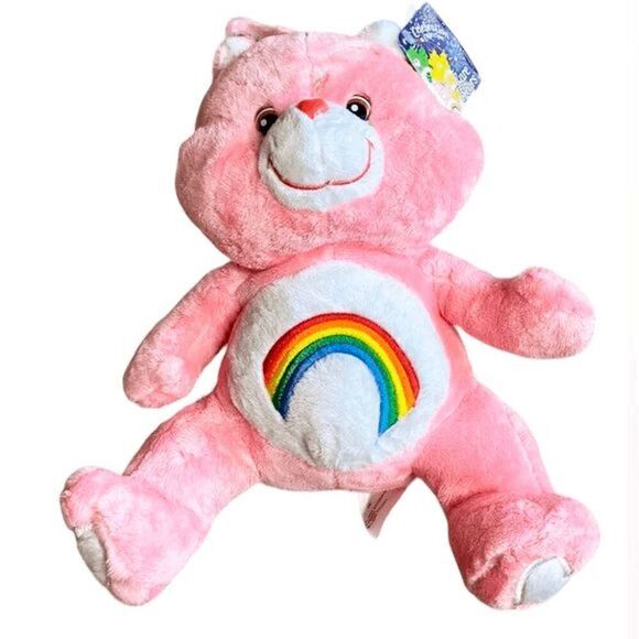 NWT Vtg 2004 Care Bears 12” Cheer Bear Plush Pink Stuffed Animal - Picture 1 of 8